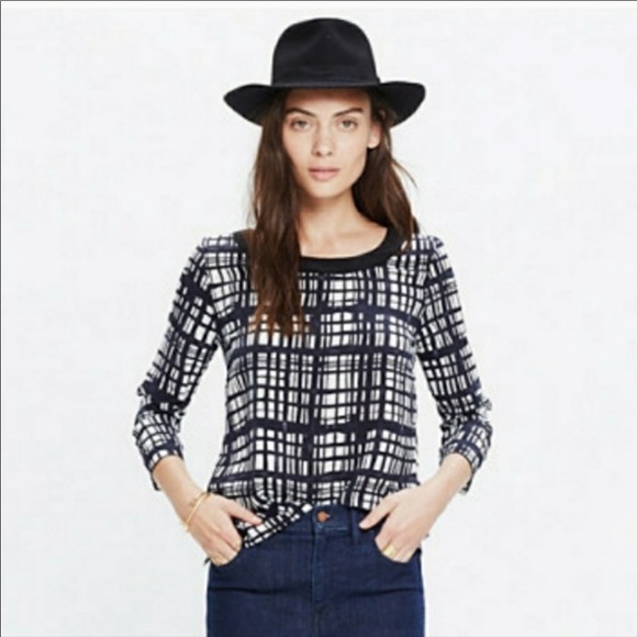 Madewell Tops - Madewell brushstroke silk retrospect top
